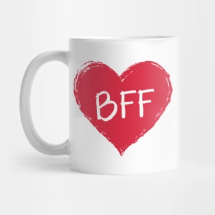 Best Friends Forever Heart Each Other Mug